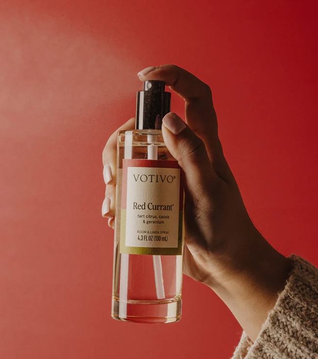 Votivo- Red Currant Room & Linen Spray