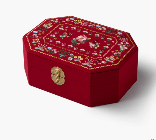 Embroidered Jewelry Box-Rifle Paper Co.