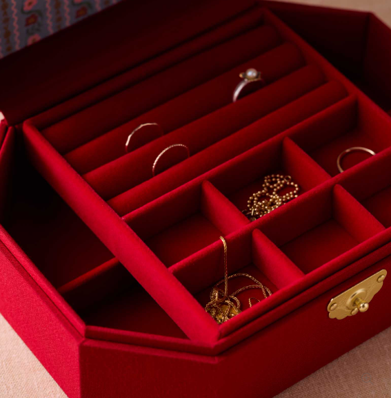 Embroidered Jewelry Box-Rifle Paper Co.