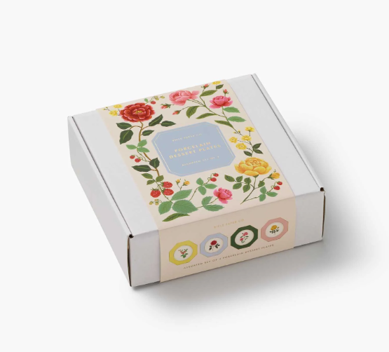 Roses Porcelain Dessert Plates-Rifle Paper Co.