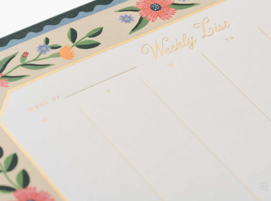 Aster Weekly Desk pad- Rifle Paper Co.