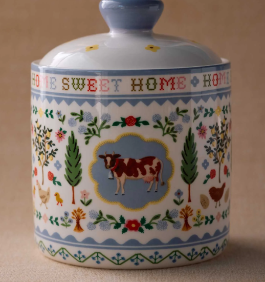 Home Sweet Home Porcelain Canister