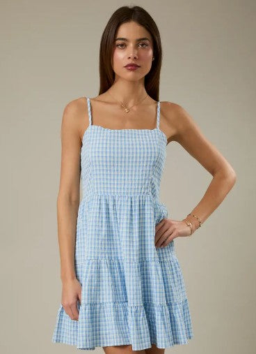 Blue Gingham Mini