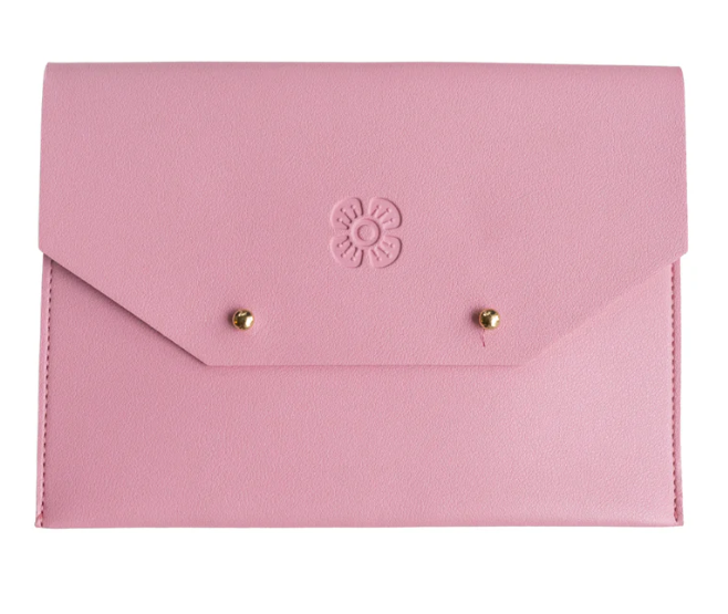 Woodlands Mahjong Society- Card Clutch Pink