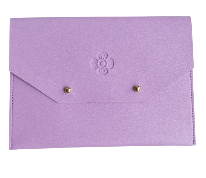 Woodlands Mahjong Society- Card Clutch Lavender