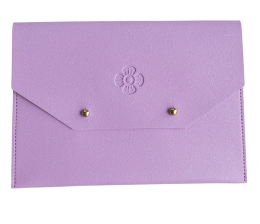 Woodlands Mahjong Society- Card Clutch Lavender