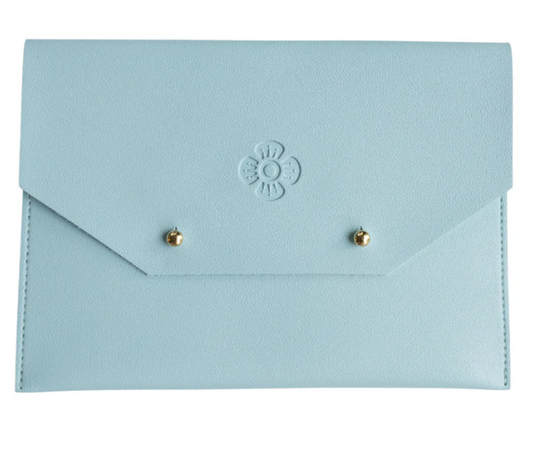 Woodlands Mahjong Society- Card Clutch Blue