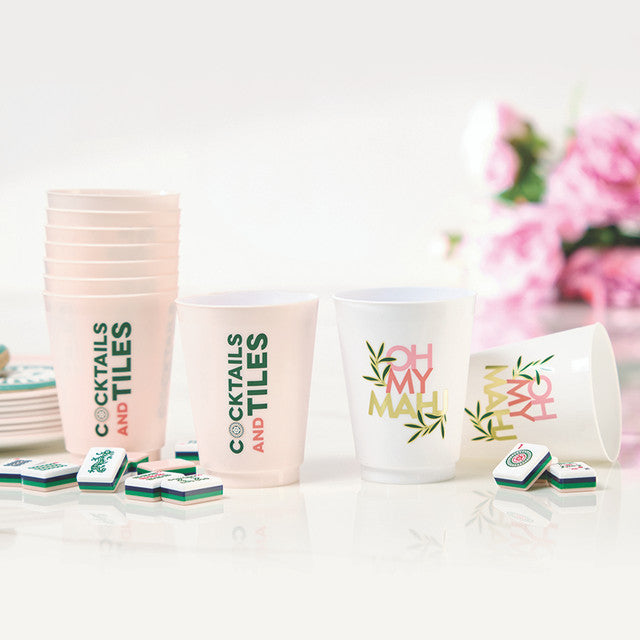 Oh My Mahj- Frosted Cups