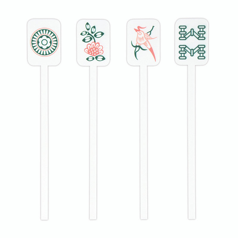 Mahjong Tile Stir Sticks Santa Barbara Design