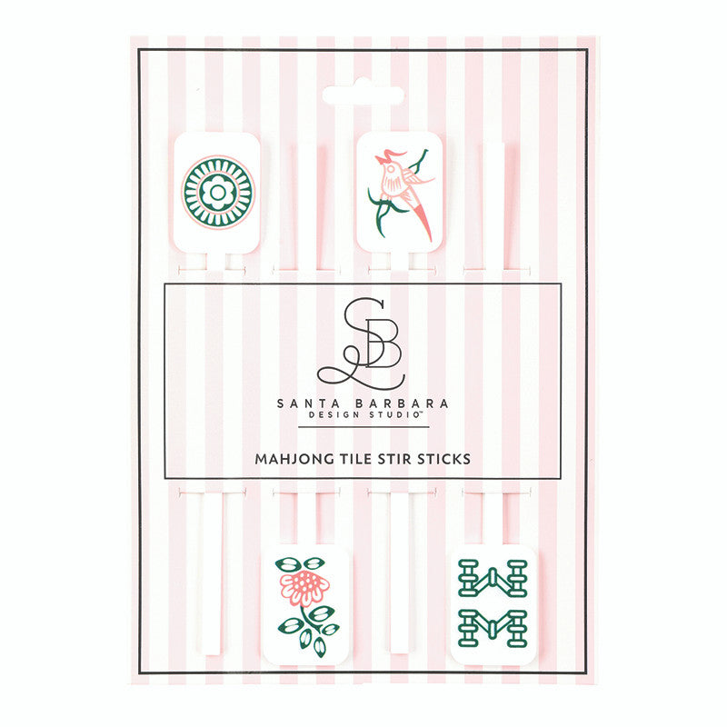 Mahjong Tile Stir Sticks Santa Barbara Design
