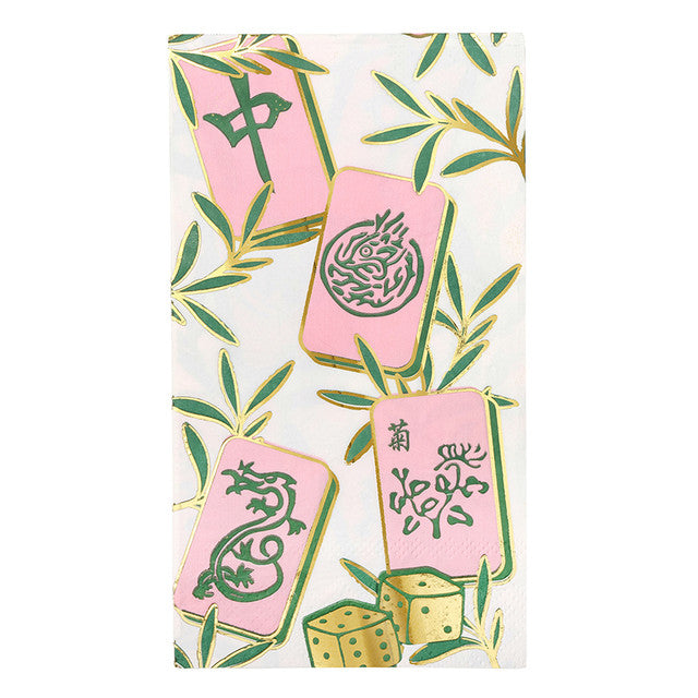 Ceramic Guest Napkin Tray + Napkins - Tiles