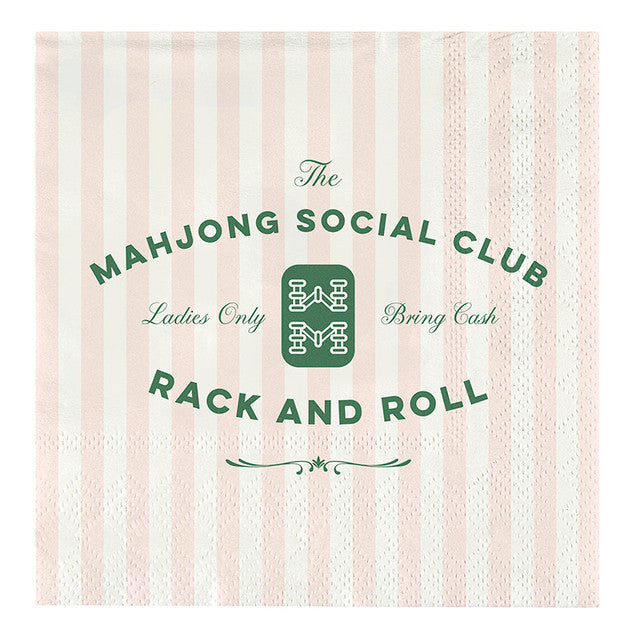 Mahjong Club-Napkins w/Tray