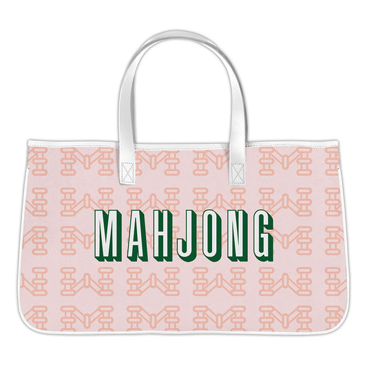 Mahjong Canvas Tote