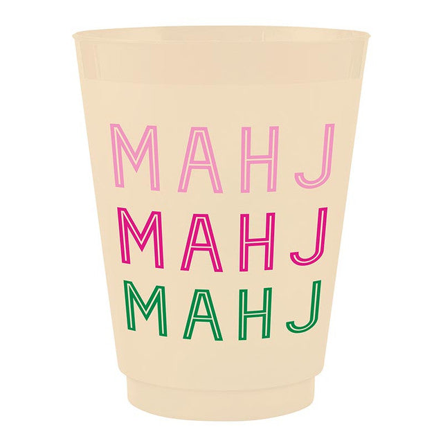 Mahj Mahj Mahj- Frosted Cups