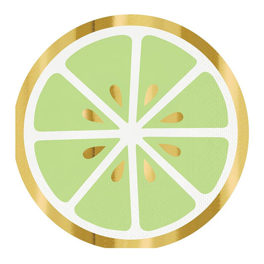 Lime Cocktail Napkins