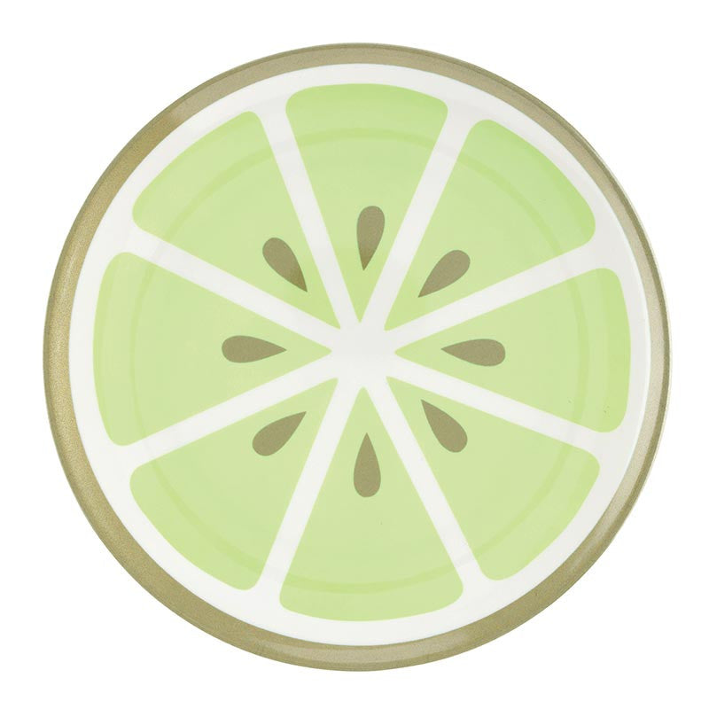 Melamine Plates - Lime - Set of 4