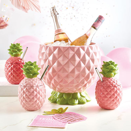 Ceramic Drink Bucket - Pineapple