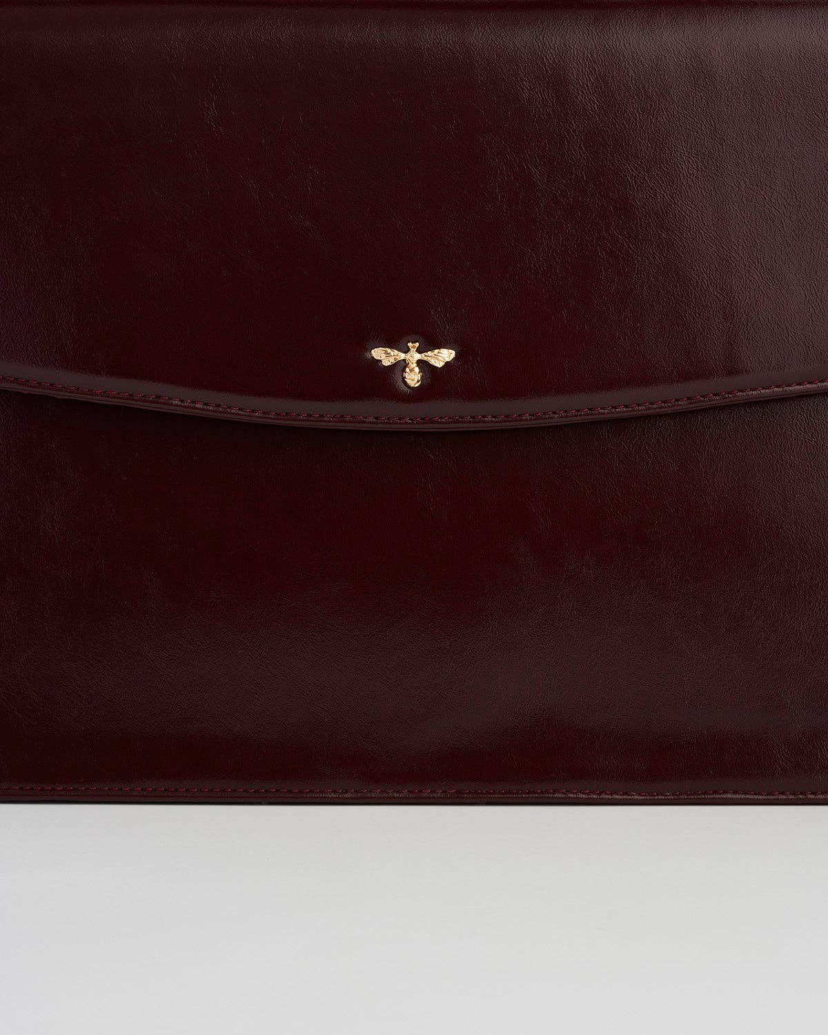 Fable England - Ruby Cherry Red Structured Medium Tote