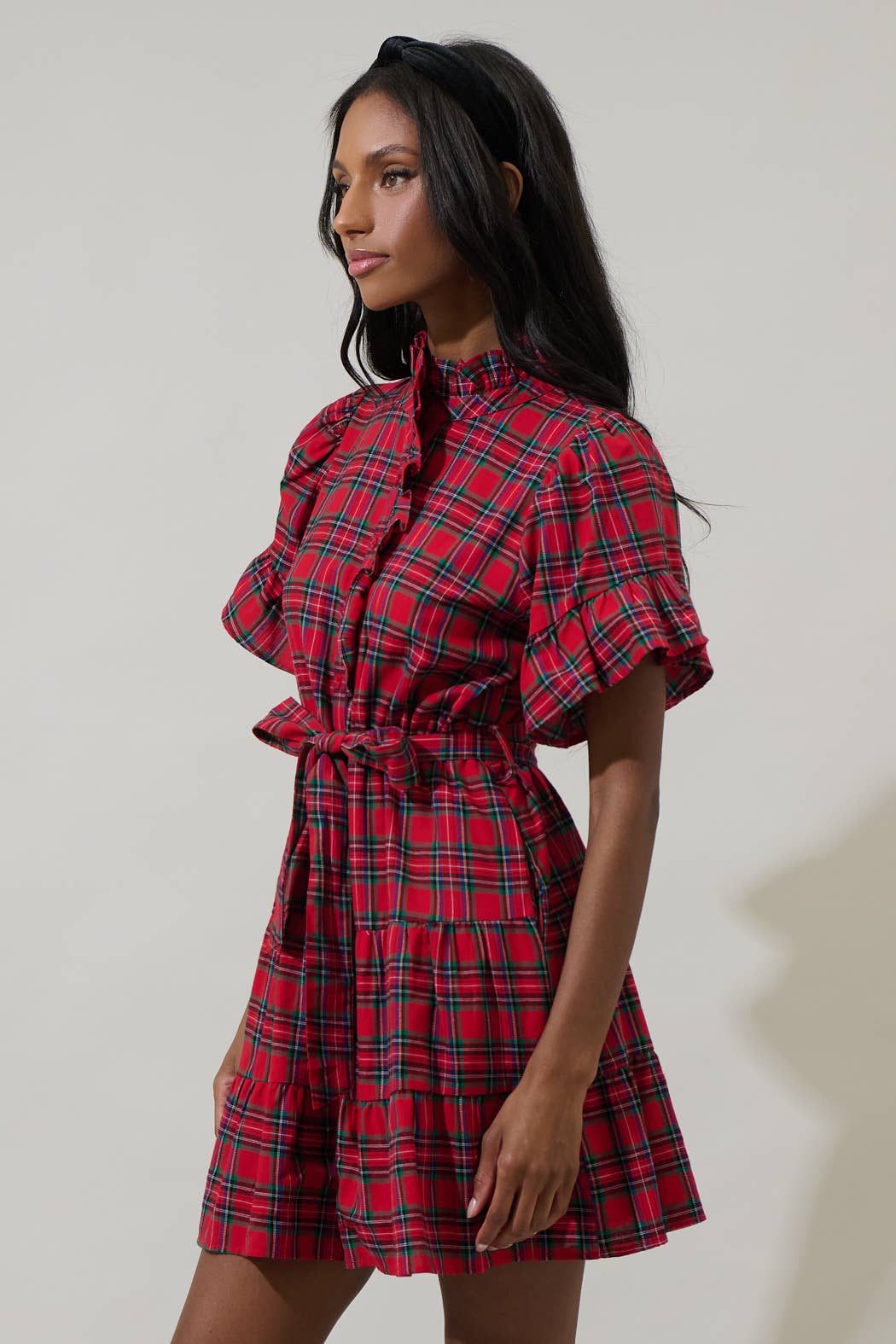 Arvada Plaid  Mini Dress