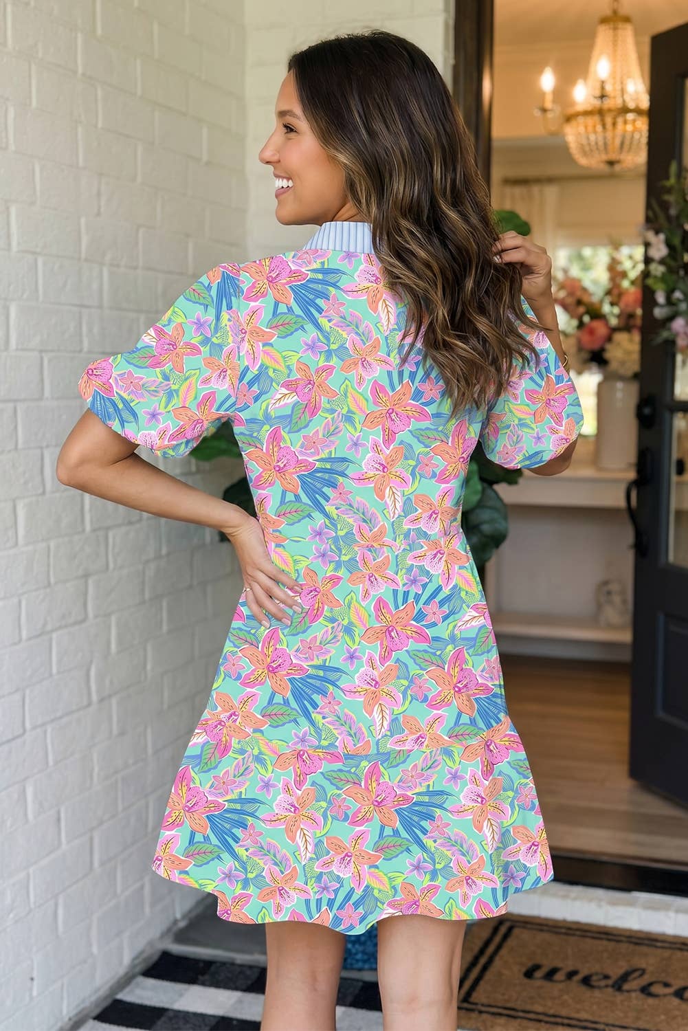 Sandra Scallop Mini Dress