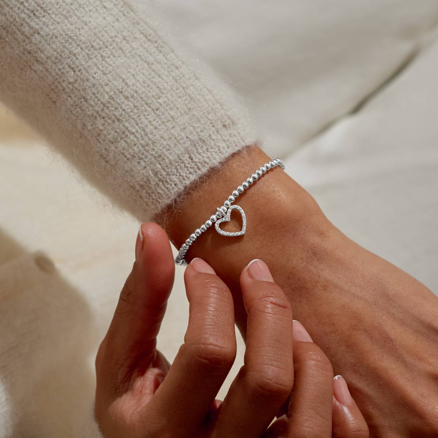 Silver Merry Christmas Bracelet