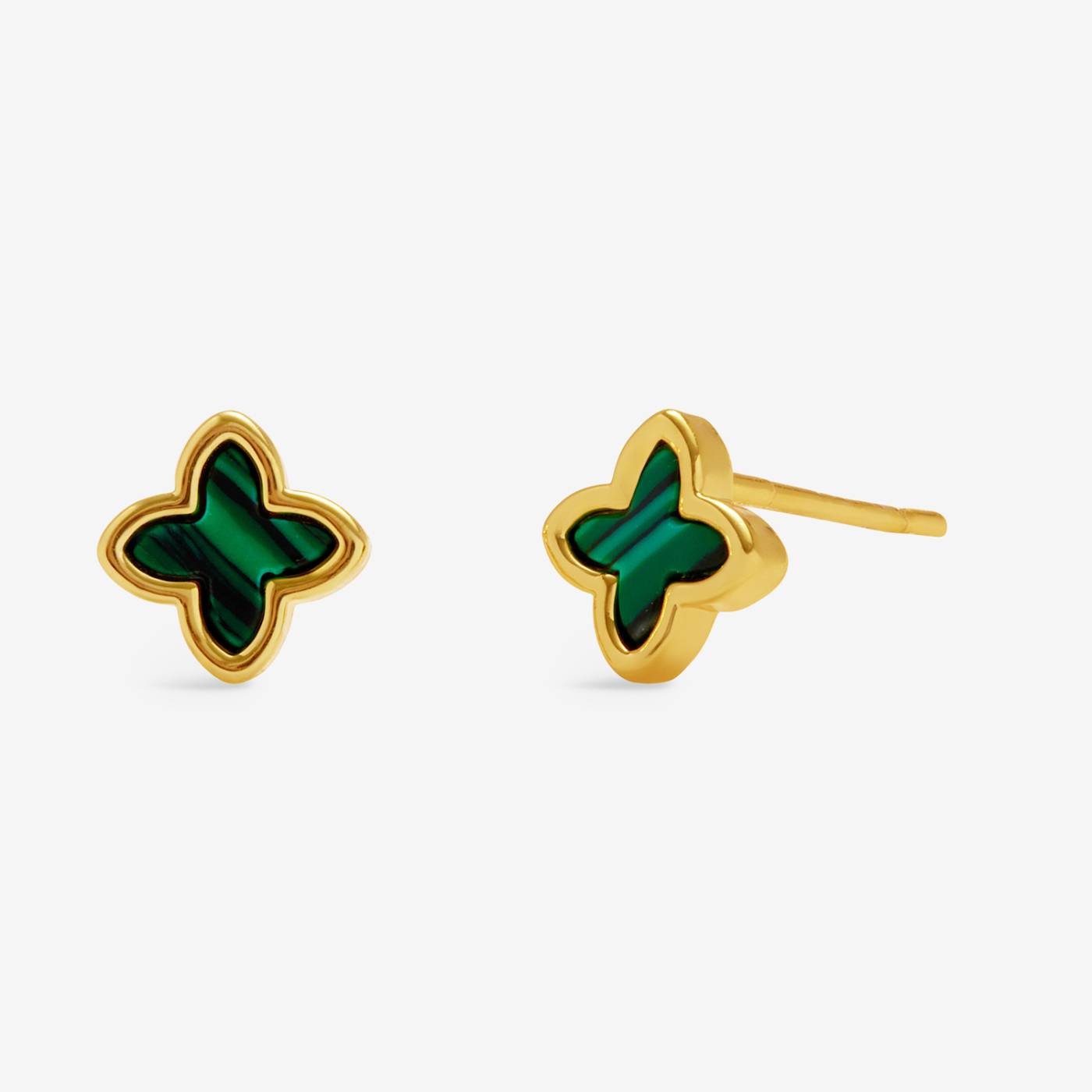 Loved by You | Green Clover Earrings