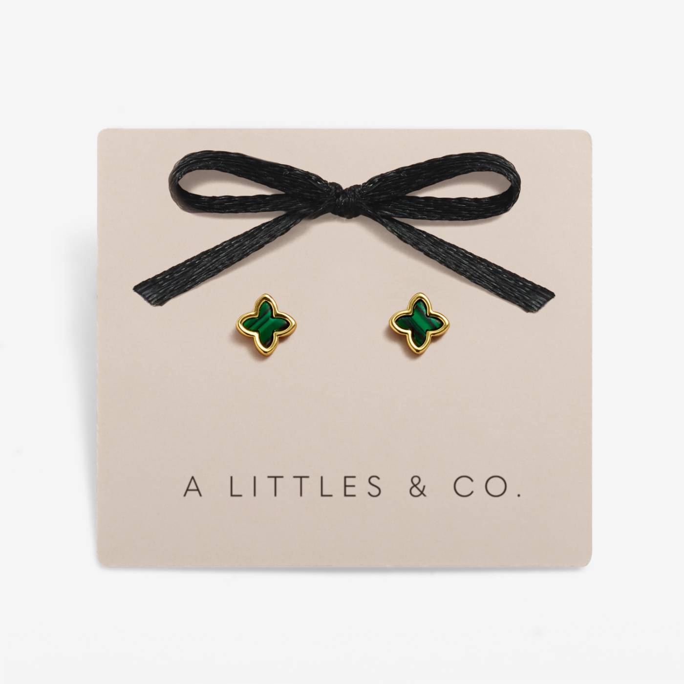 Loved by You | Green Clover Earrings