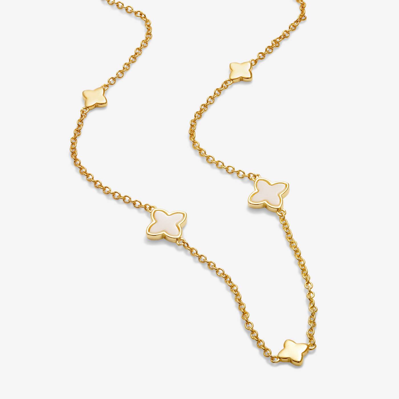 Loved by You | Mother of Pearl Clover Necklace