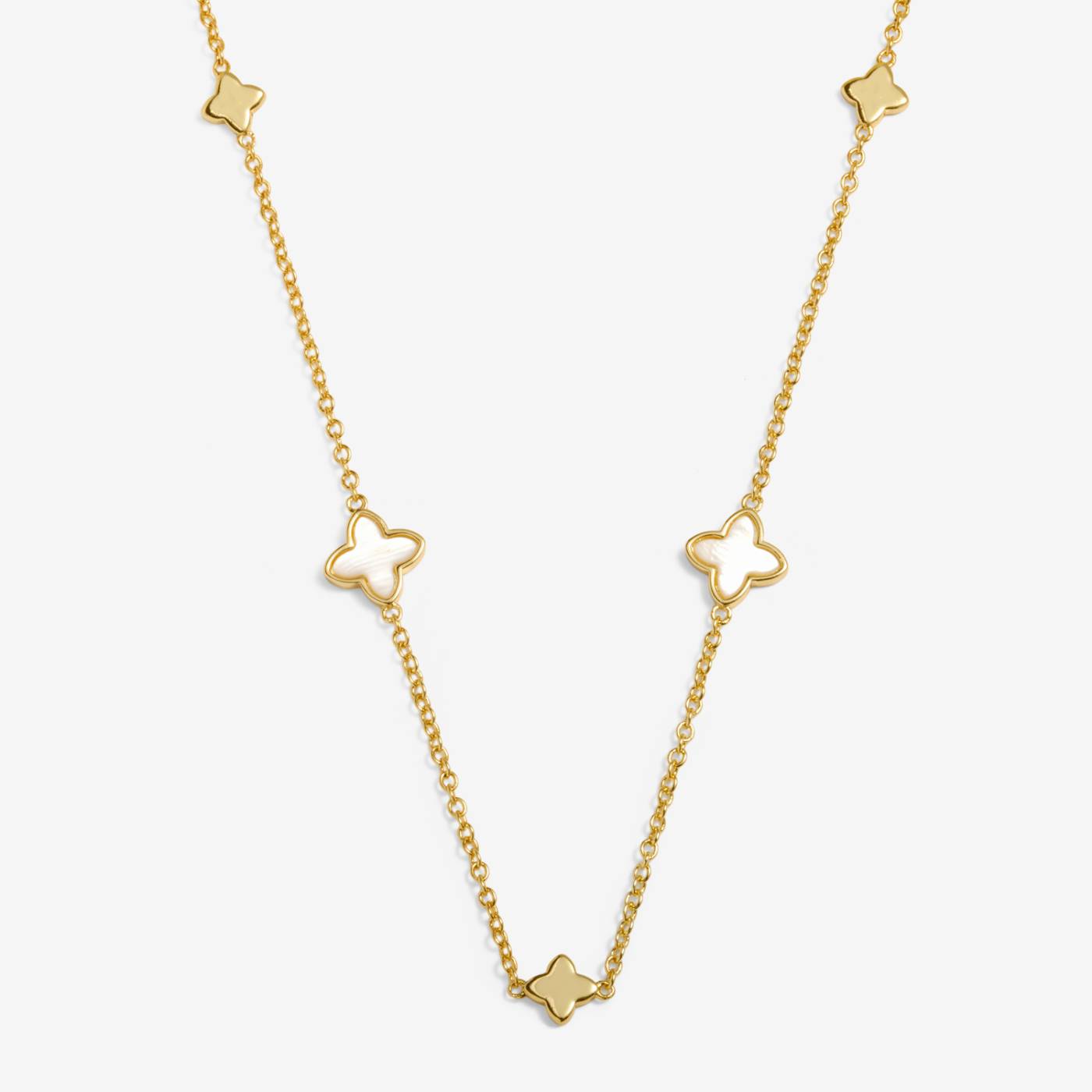 Loved by You | Mother of Pearl Clover Necklace