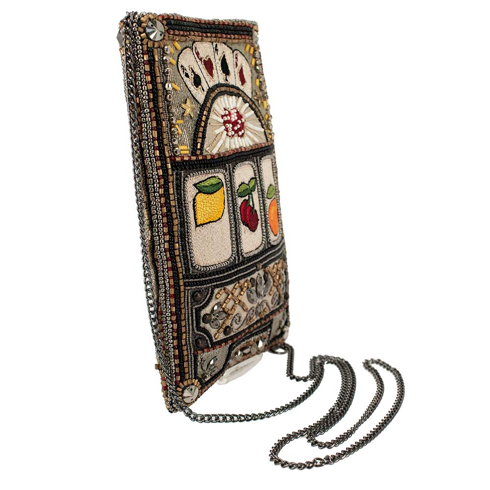 Mary Frances Accessories - Payoff Beaded Slot Machine Crossbody Phone Bag