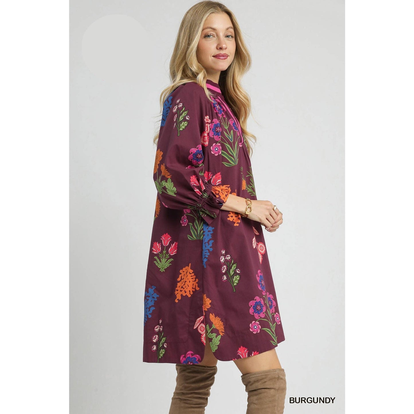 Floral Print Shift Dress