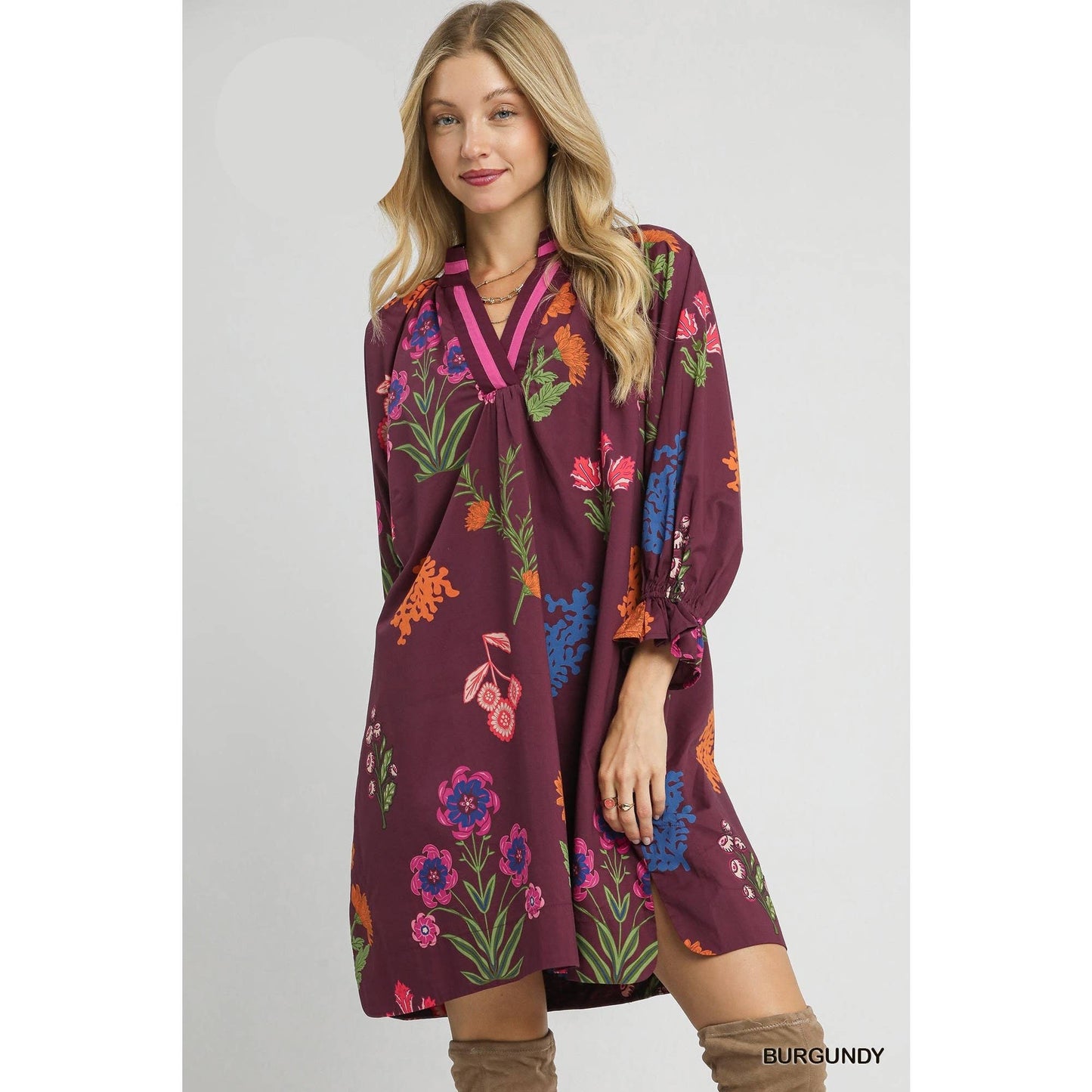 Floral Print Shift Dress
