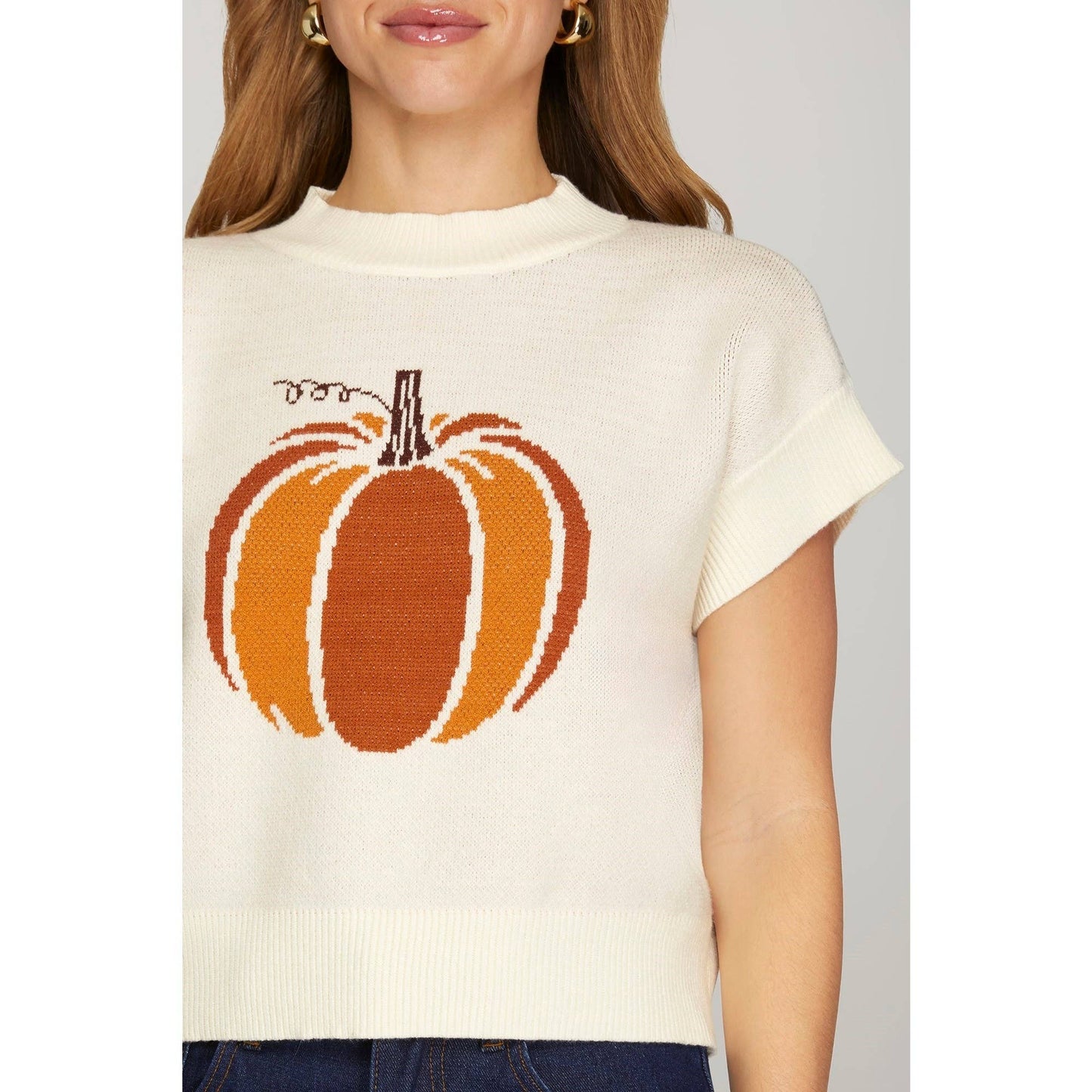 PUMPKIN SWEATER TOP