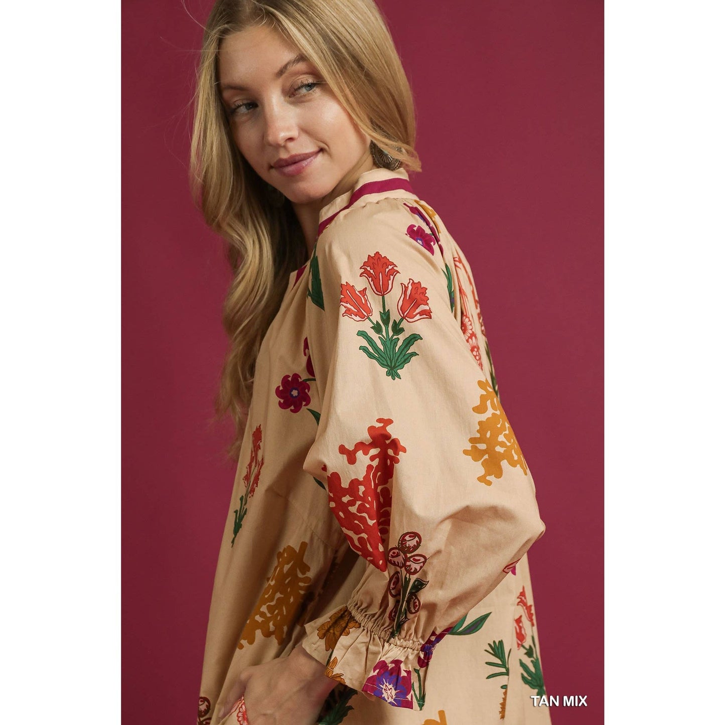 Floral Print Shift Dress