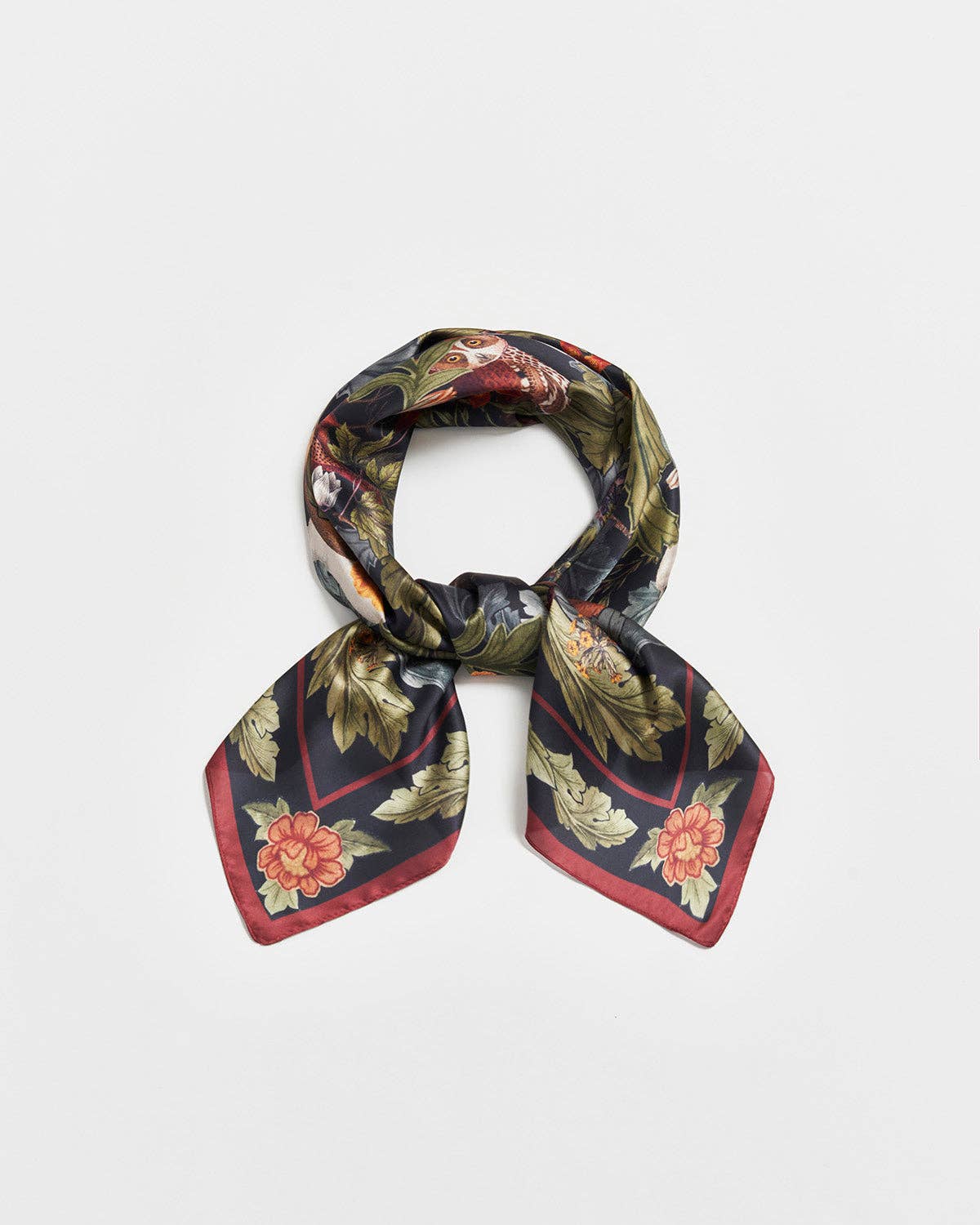 Fable England - Winter Solstice Tales Green Square Scarf