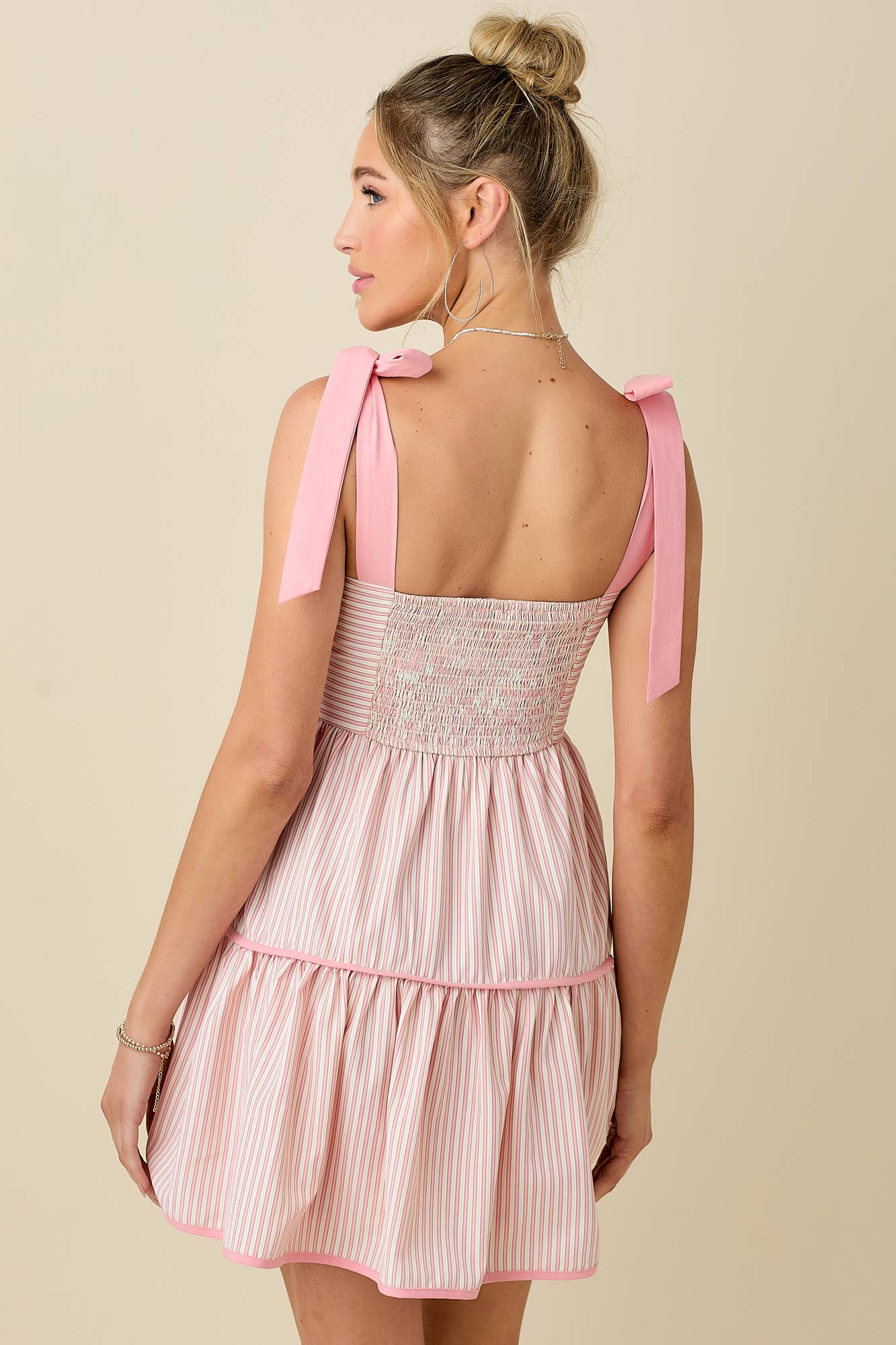 Blush & Bow Mini Dress