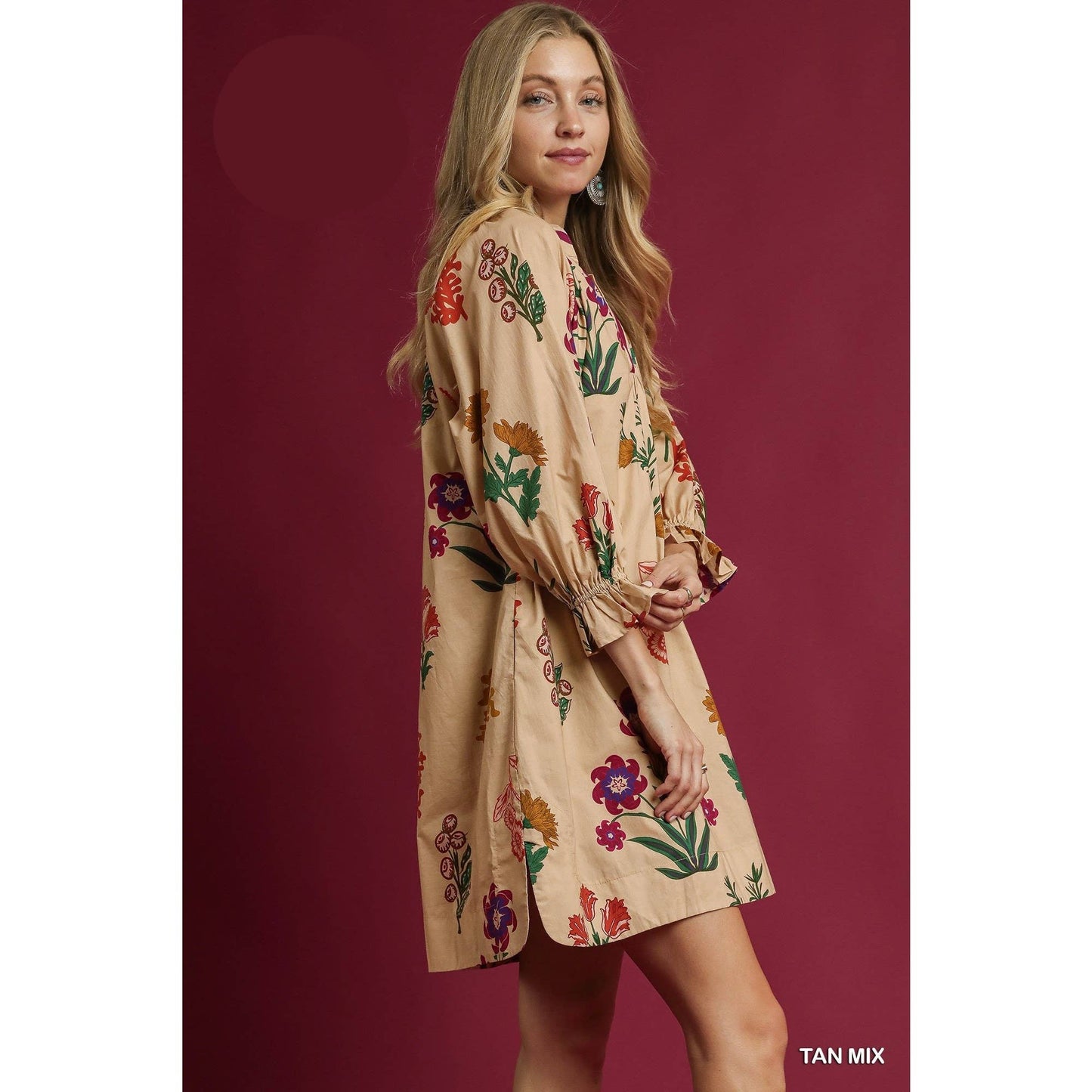 Floral Print Shift Dress