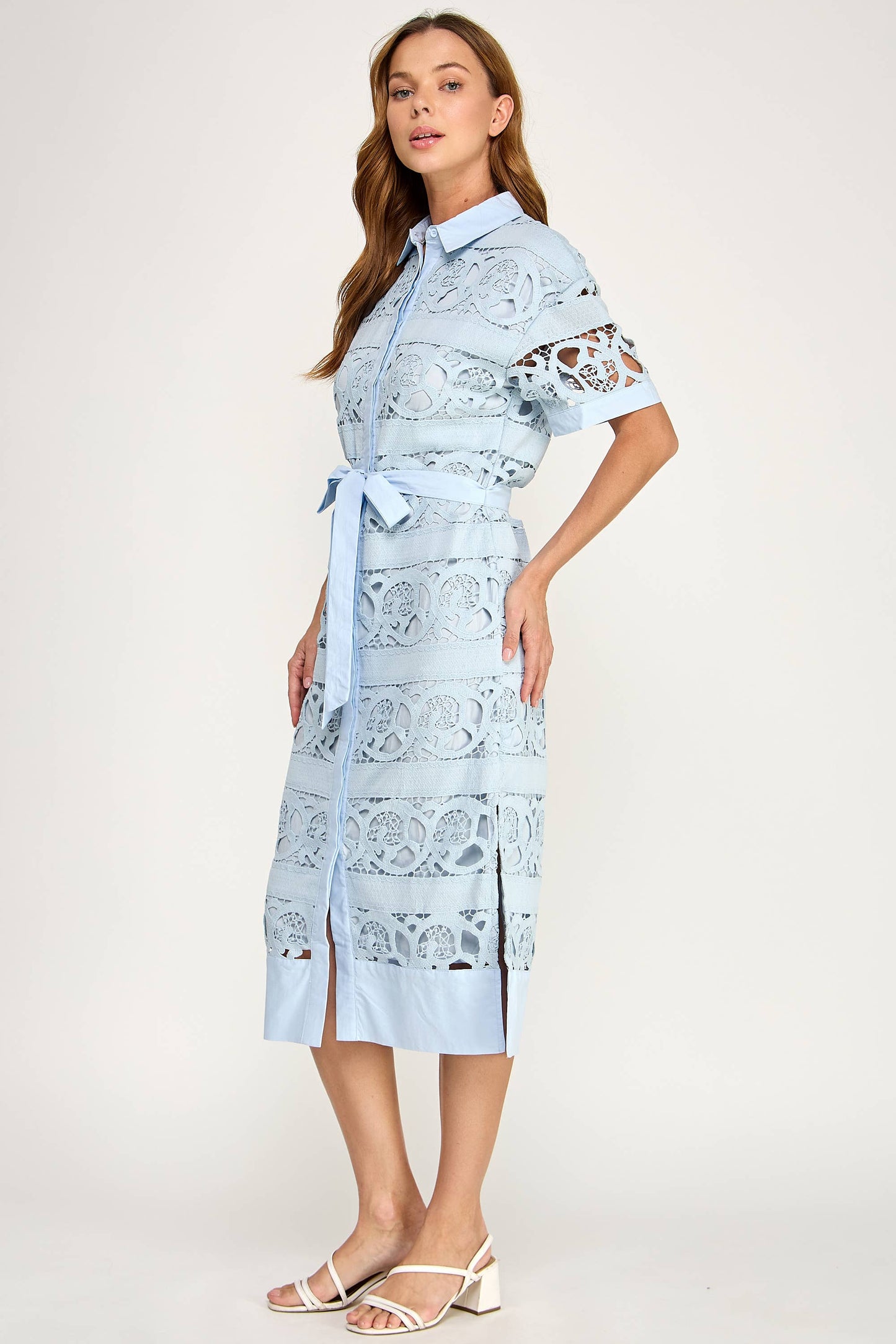 Eleanor Blue Lace Dress