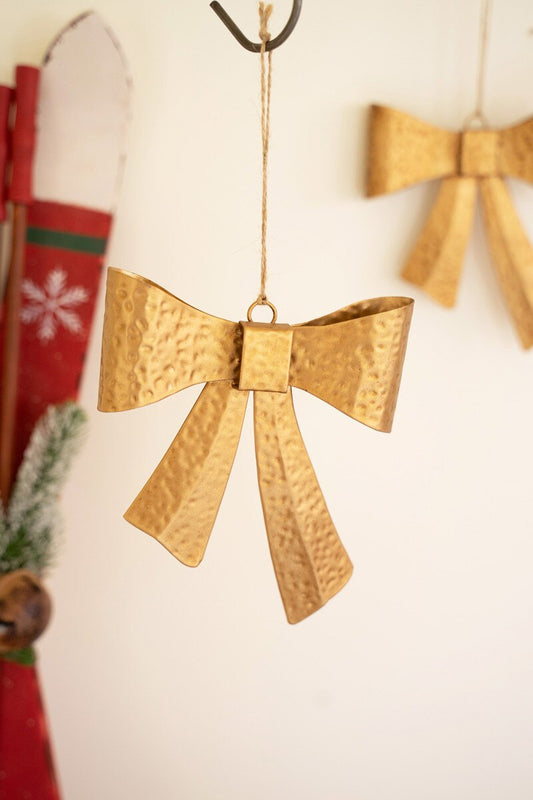 Gold Bow Ornaments