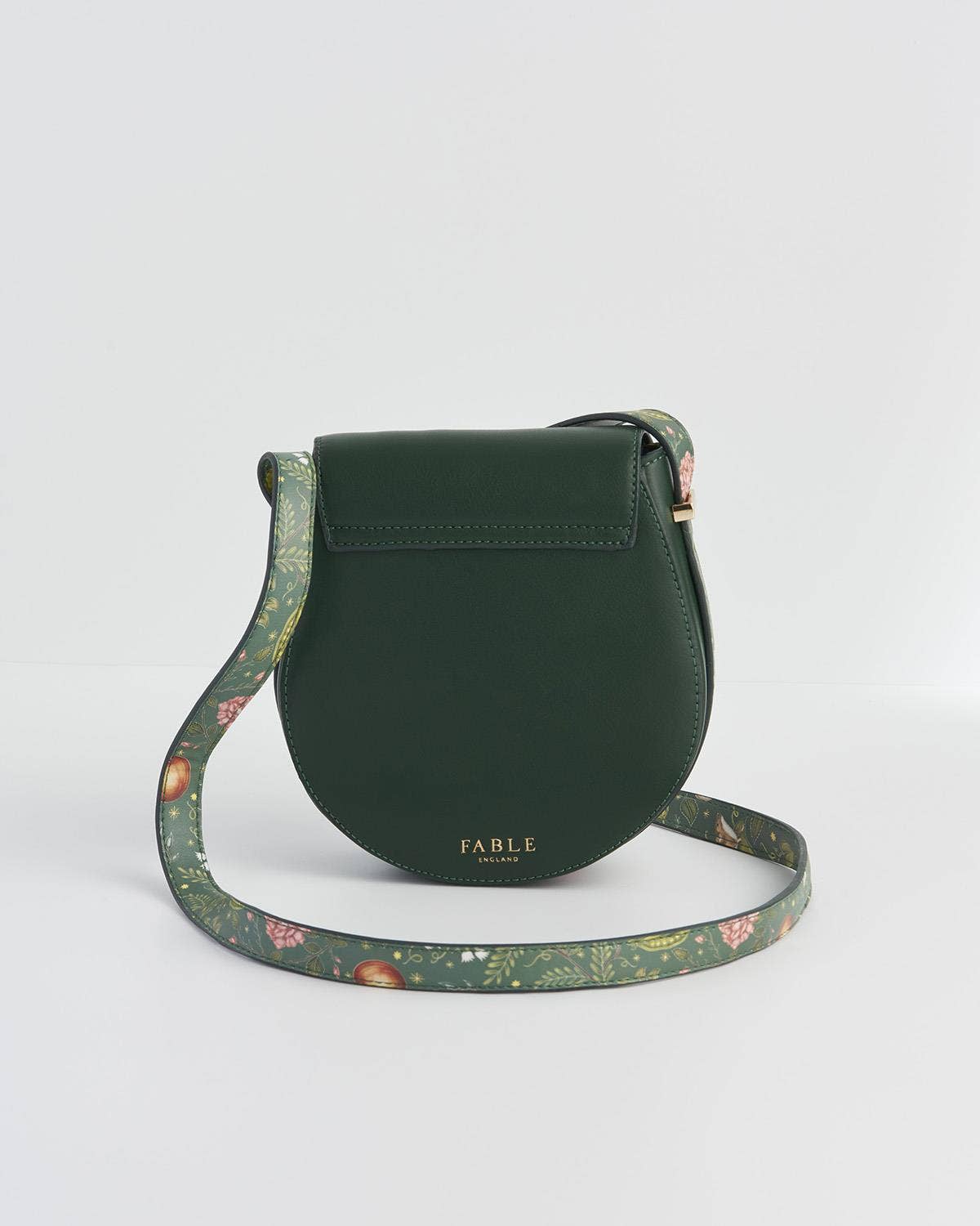 Fable England - Into the Woods Green Saddle Purse - UK, US & EU
