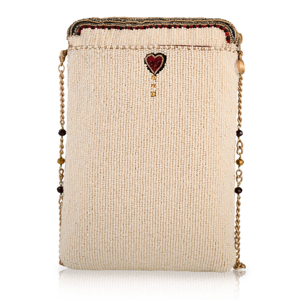 Mary Frances Accessories - High Court Beaded Crowned Heart Crossbody bag
