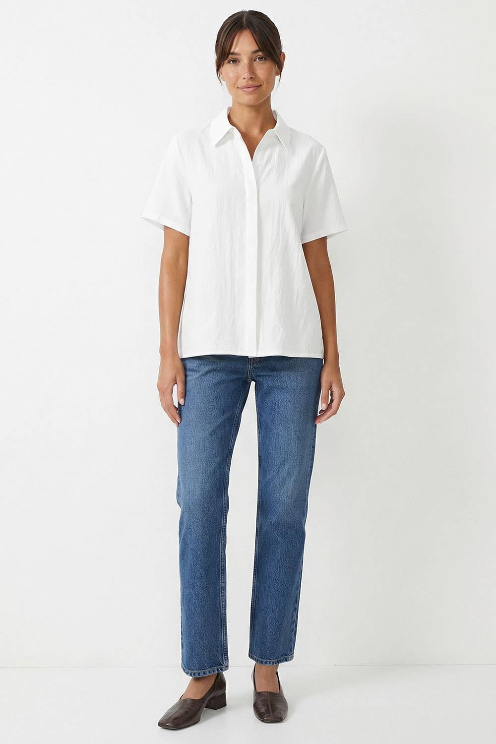 White Summer Button Down