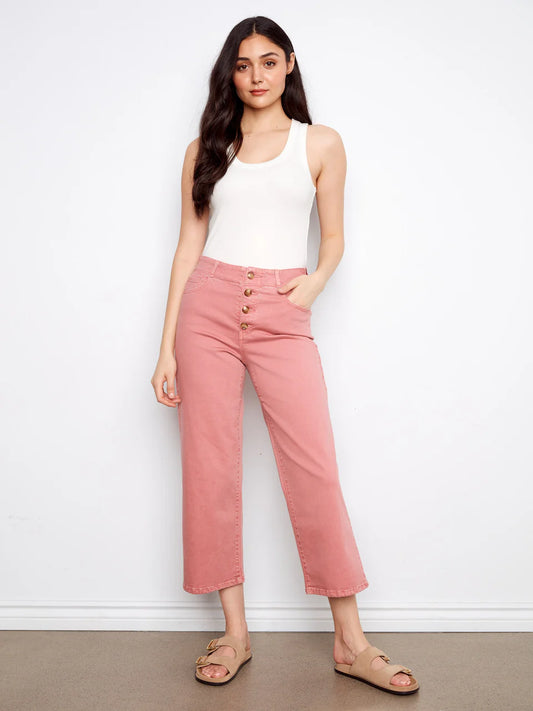 Salmon Button Fly Pant