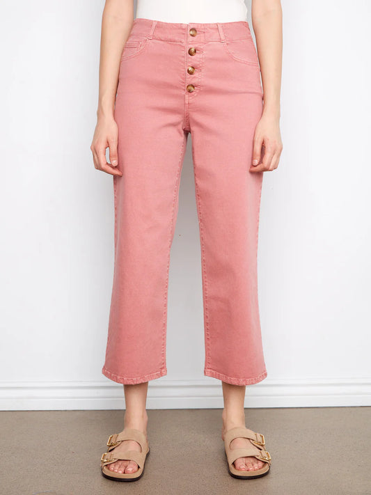 Salmon Button Fly Pant