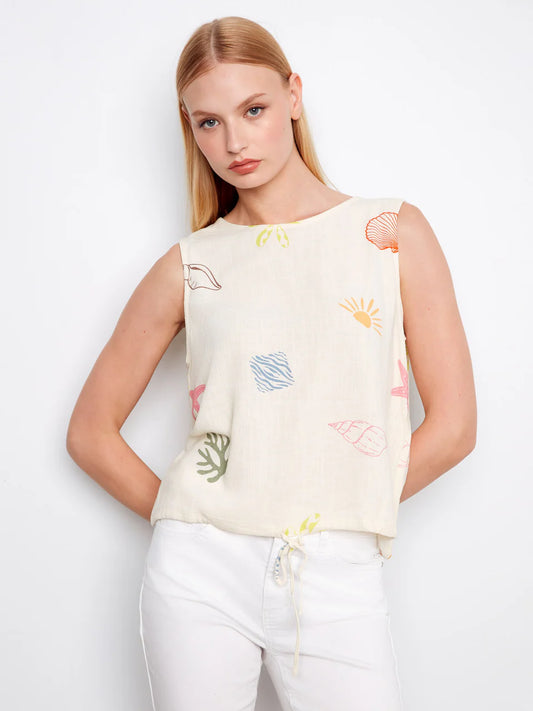Seabottom Printed Sleeveless Top