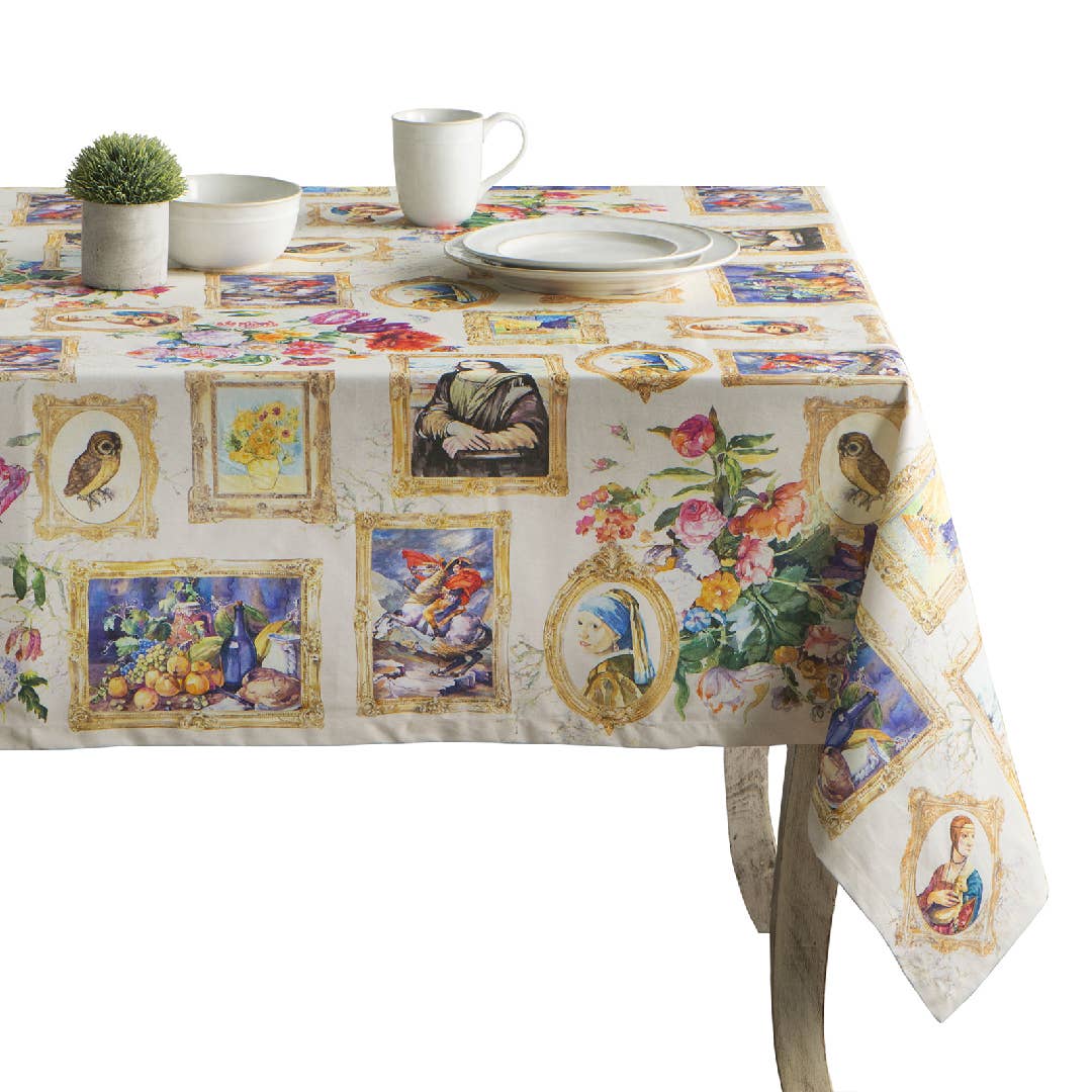 Maison d'Hermine - Design in Every Thread - Tablecloths 100% Cotton - 3 Shapes - Master Piece