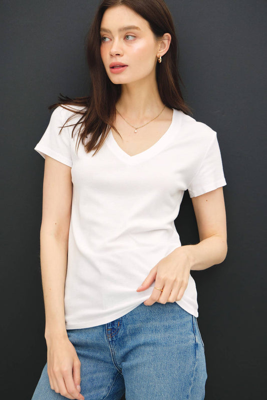 Classic V-neck Short Sleeve