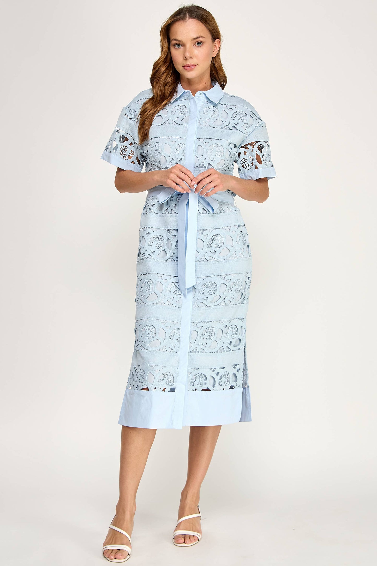 Eleanor Blue Lace Dress