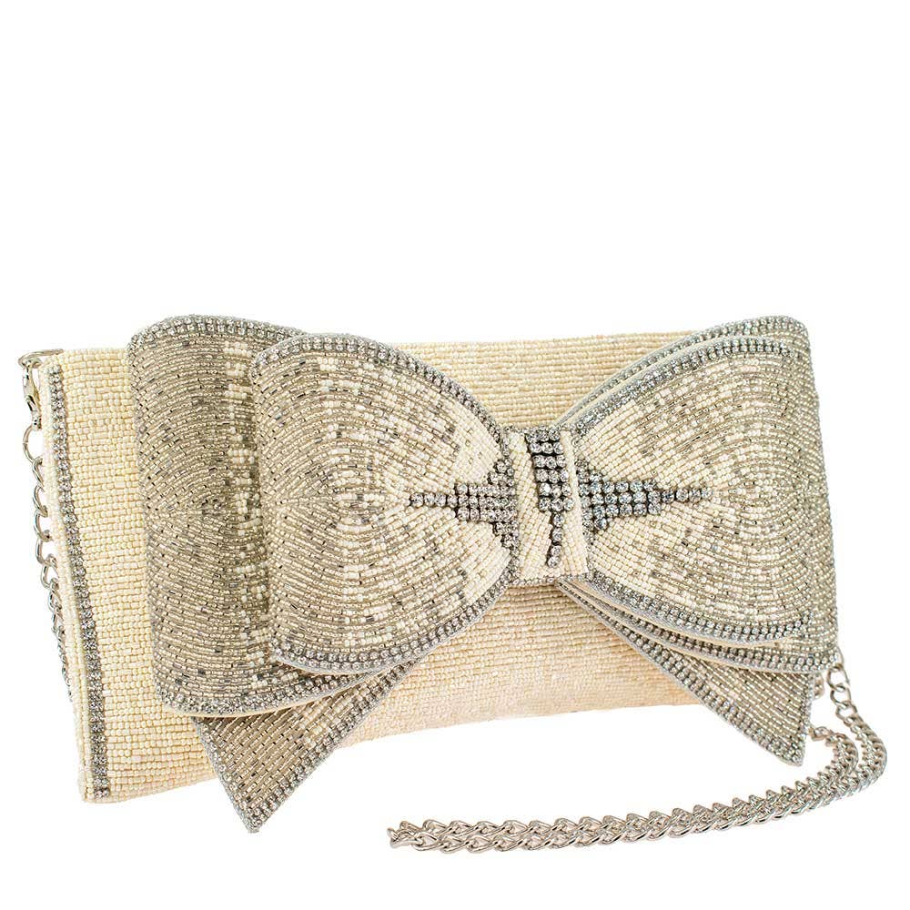 Mary Frances Accessories - Fancy Bow Crossbody Clutch