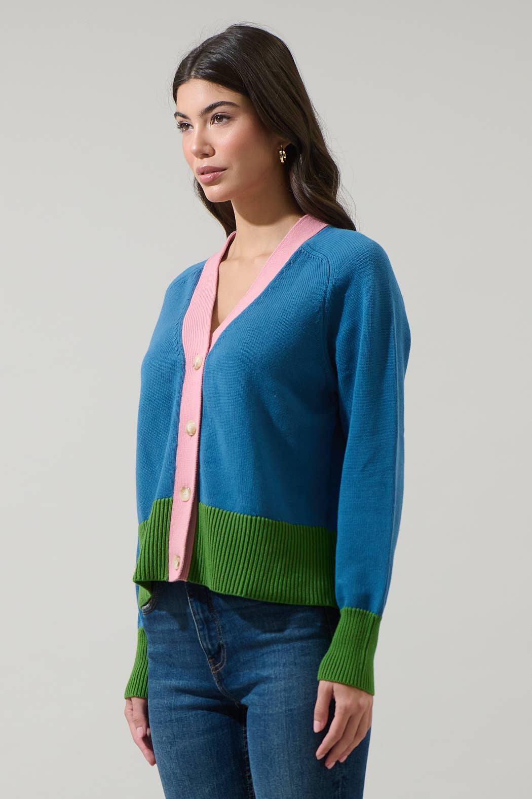 Hendria Color Block Cardigan